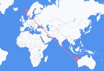 Flyreiser fra Carnarvon, Australia til Bergen, Norge