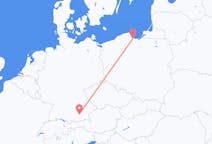 Flyg från München, Tyskland till Gdansk, Polen