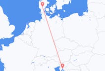 Flyg från Rijeka, Kroatien till Billund, Danmark