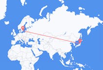Lennot Yamagatasta, Japanista Kalmariin, Ruotsiin