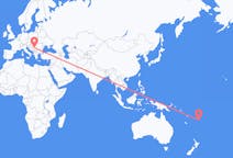 斐济出发地 坎達武島飞往斐济目的地 贝尔格莱德的航班