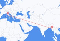 Flyrejser fra Magwe, Myanmar (Burma) til Rom, Italien