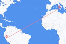 Flyreiser fra Huanuco, Peru til Palermo, Italia