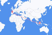 Flyreiser fra Banjarmasin, Indonesia til Madrid, Spania