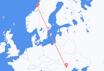 Fly fra Namsos til Bacău