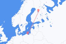 Flug frá Gdansk, Póllandi til Kajaani, Finnlandi