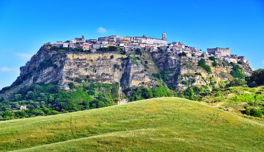 Photo of The town of Santa Severina in the Province of Croton, Calabria, Italy.
