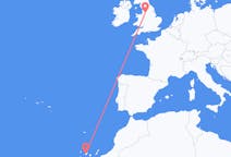 出发地 西班牙出发地 特内里费岛前往英格兰的曼徹斯特的航班