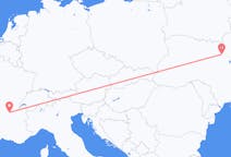 Flyrejser fra Kijev, Ukraine til Lyon, Frankrig