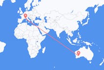 Flights from Kalgoorlie, Australia to Nice, France