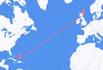 Flights from Cockburn Town, Turks & Caicos Islands to Aberdeen, the United Kingdom