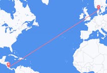 Flights from Tambor, Costa Rica to Aalborg, Denmark
