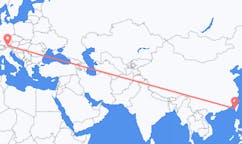 Vluchten van Tainan, Taiwan naar Innsbruck, Oostenrijk