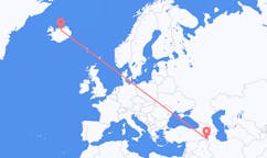 Flyreiser fra Urmia, Iran til Akureyri, Island