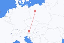 เที่ยวบิน จากพอซนัน, โปแลนด์ ไปยัง คลาเกนฟูร์ท, ออสเตรีย