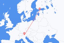 Vluchten van Tallinn, Estland naar Bozen, Italië