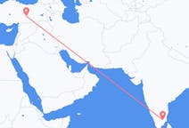 Flyrejser fra Tiruchirappalli, Indien til Malatya, Tyrkiet