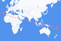 Flyreiser fra Kadavu, Fiji til Funchal, Portugal