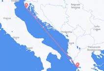 Vluchten van Pula, Kroatië naar Preveza, Griekenland