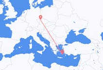 出发地 捷克布拉格目的地 希腊斯坦帕利亞島的航班