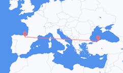 Flyreiser fra Zonguldak, Tyrkia til Vitoria, Spania