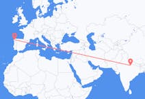 出发地 印度出发地 勒克瑙目的地 西班牙圣地亚哥 － 德孔波斯特拉的航班