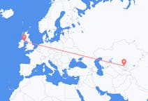 Flug frá Shymkent, Kasakstan til Belfast, Norður-Írlandi