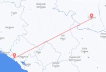 Flyreiser fra Craiova, til Tivat