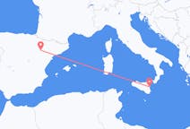 Flights from Zaragoza, Spain to Catania, Italy