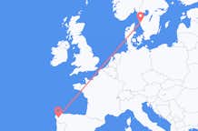 Flyreiser fra Santiago de Compostela, til Göteborg