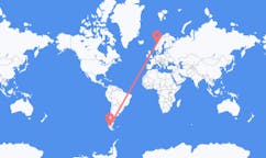 Flyreiser fra Puerto Natales, Chile til Ørland, Norge