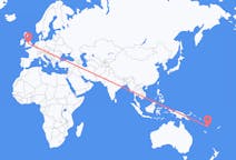 Flyreiser fra Valesdir, Vanuatu til Birmingham, England