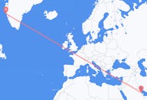 Flyreiser fra Dammam, Saudi-Arabia til Maniitsoq, Grønland