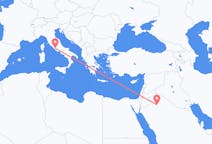 Loty z Al Jawf Region, Arabia Saudyjska z Rzym, Włochy