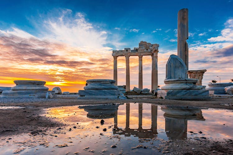 Photo of The Temple of Apollo in Side Town of Antalya Province.
