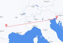 Flyreiser fra Trieste, Italia til Rodez, Frankrike