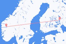 Fly fra Joensuu til Sogndal