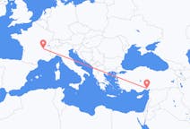 Flüge von Adana, die Türkei nach Lyon, Frankreich