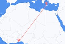 Flights from Lomé to Heraklion
