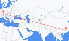 Flyreiser fra Ganzhou, Kina til Memmingen, Tyskland