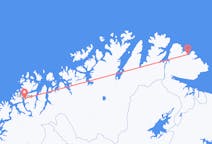 Vluchten van Båtsfjord naar Tromsø