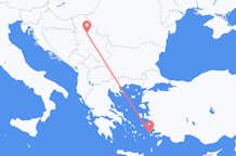 Flug frá Kalymnos til Belgrad