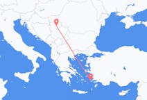 Lennot Kalymnosista Belgradiin