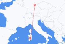 Flug frá Cagliari, Ítalíu til Nürnberg, Þýskalandi