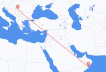 Lennot Duqmilta, Oman Belgradiin, Serbia