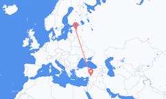Loty z Gaziantep, Turcja do Tartu, Estonia