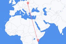 Flyreiser fra Zanzibar, til Rzeszow