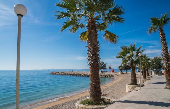 Photo of Marjan Hill promenade at Kasjuni Beach, Split, Croatia.