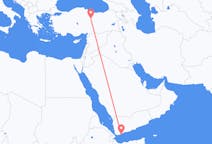 Loty z Aden, Jemen do Śiwy, Turcja