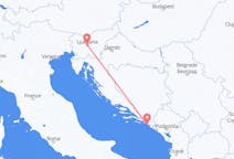 从卢布尔雅那飞往杜布罗夫尼克的航班